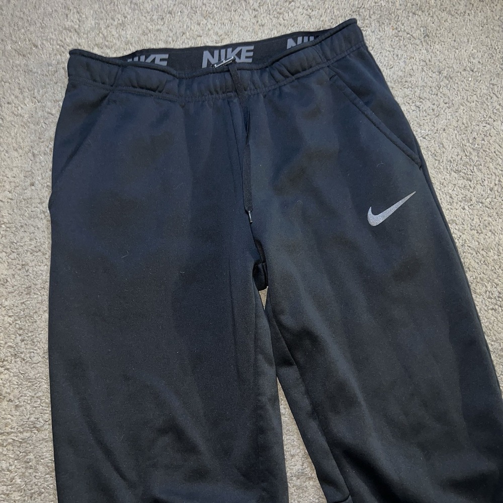 Nike Therma-FIT Men's Fleece Black Sweatpants‎ Straight Leg Baggy Men's M